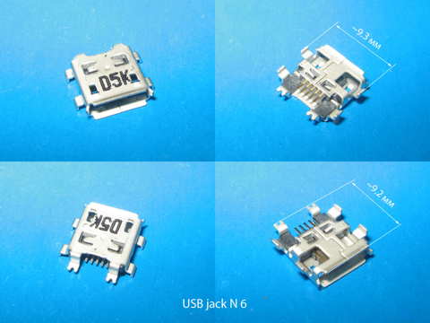 Разъем micro USB для планшетов TOSHIBA AT10-A AT10 AT-10 № 6   УВЕЛИЧИТЬ